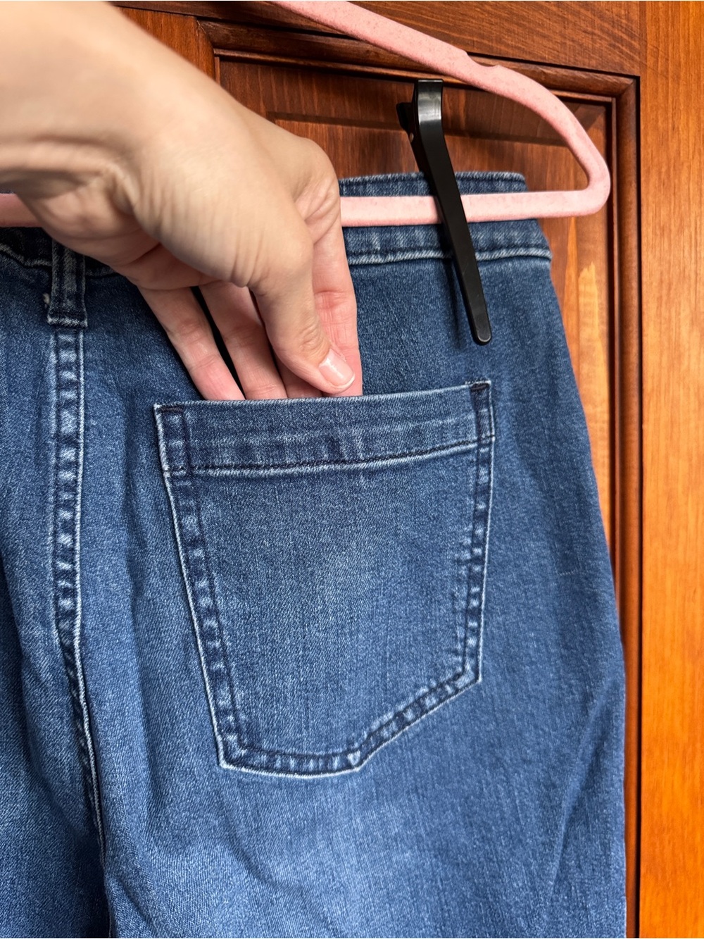 GAP Mid-Rise Button-Side 70’s Flare Jeans - Blue - Picture 9 of 10